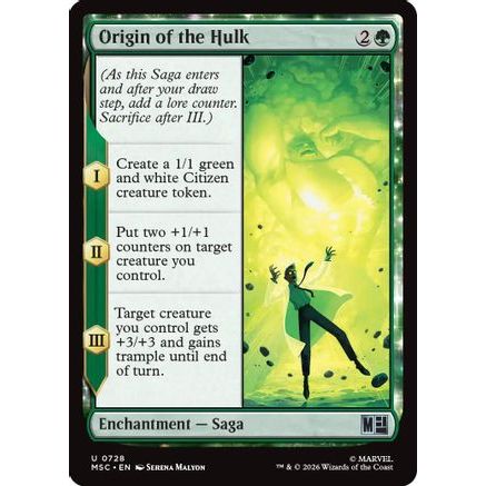 Origin of the Hulk (MSC-728) - Commander: Marvel Super Heroes Foil