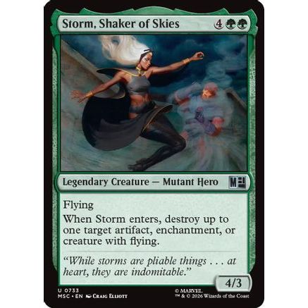 Storm, Shaker of Skies (MSC-733) - Commander: Marvel Super Heroes