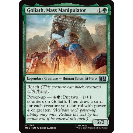 Goliath, Mass Manipulator (MSC-766) - Commander: Marvel Super Heroes Foil