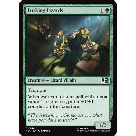 Lurking Lizards (MSC-816) - Commander: Marvel Super Heroes Foil