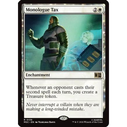 Monologue Tax (Surge Foil) (MSC-139) - Commander: Marvel Super Heroes Foil