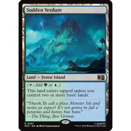 Sodden Verdure (Surge Foil) (MSC-267) - Commander: Marvel Super Heroes Foil