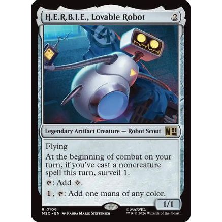 H.E.R.B.I.E., Lovable Robot (MSC-106) - Commander: Marvel Super Heroes