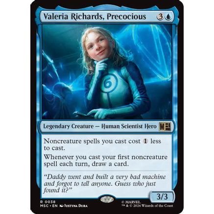 Valeria Richards, Precocious (Surge Foil) (MSC-038) - Commander: Marvel Super Heroes Foil