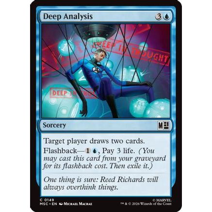 Deep Analysis (Surge Foil) (MSC-149) - Commander: Marvel Super Heroes Foil