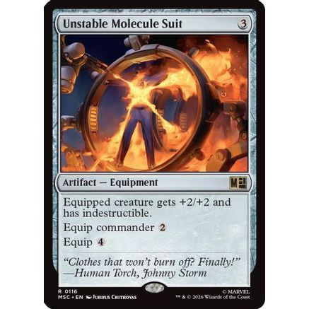 Unstable Molecule Suit (Surge Foil) (MSC-116) - Commander: Marvel Super Heroes Foil