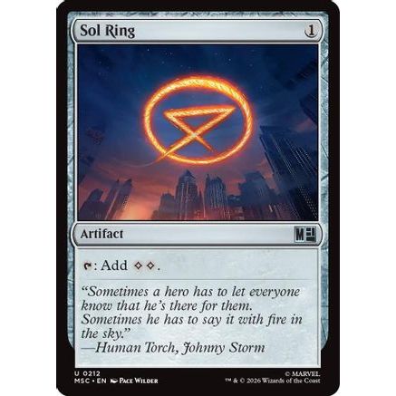 Sol Ring (0212) (Surge Foil) (MSC-212) - Commander: Marvel Super Heroes Foil