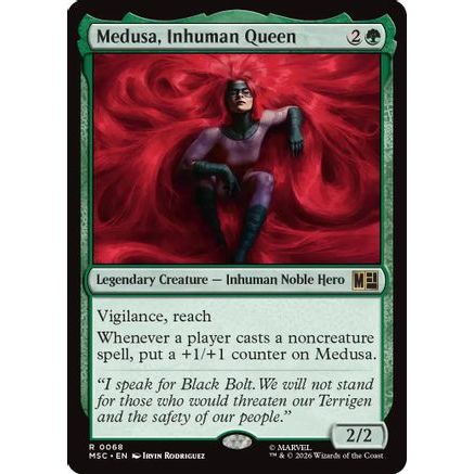 Medusa, Inhuman Queen (MSC-068) - Commander: Marvel Super Heroes