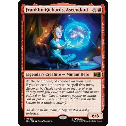 Franklin Richards, Ascendant (Surge Foil) (MSC-052) - Commander: Marvel Super Heroes Foil