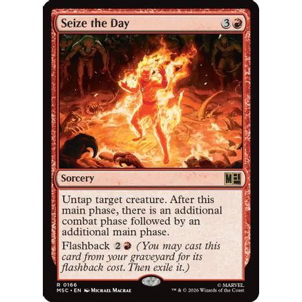 Seize the Day (Surge Foil) (MSC-166) - Commander: Marvel Super Heroes Foil