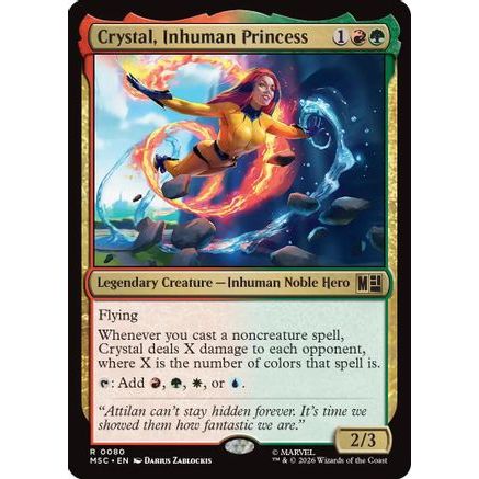 Crystal, Inhuman Princess (MSC-080) - Commander: Marvel Super Heroes