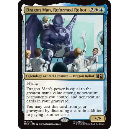 Dragon Man, Reformed Robot (MSC-082) - Commander: Marvel Super Heroes