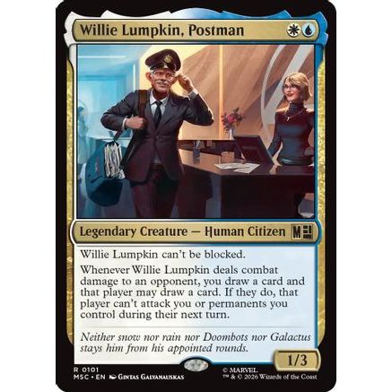 Willie Lumpkin, Postman (Surge Foil) (MSC-101) - Commander: Marvel Super Heroes Foil