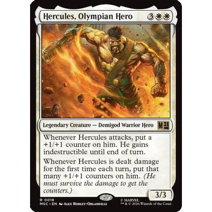 Hercules, Olympian Hero (Surge Foil) (MSC-016) - Commander: Marvel Super Heroes Foil