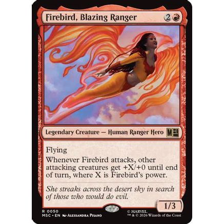Firebird, Blazing Ranger (Surge Foil) (MSC-050) - Commander: Marvel Super Heroes Foil