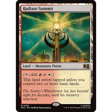 Radiant Summit (Surge Foil) (MSC-258) - Commander: Marvel Super Heroes Foil