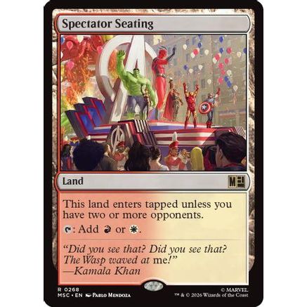 Spectator Seating (Surge Foil) (MSC-268) - Commander: Marvel Super Heroes Foil