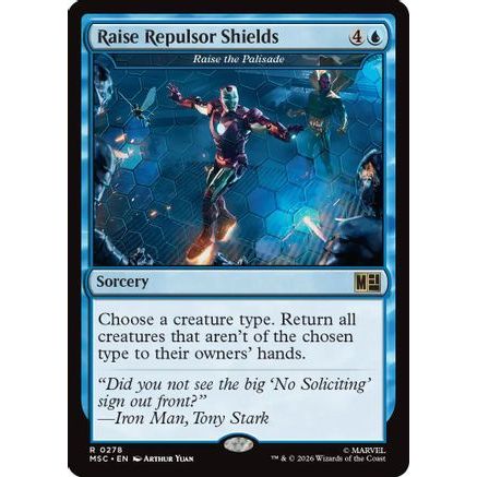 Raise Repulsor Shields - Raise the Palisade (Surge Foil) (MSC-278) - Commander: Marvel Super Heroes Foil