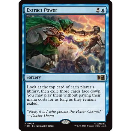 Extract Power (Surge Foil) (MSC-029) - Commander: Marvel Super Heroes Foil