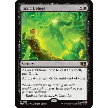 Toxic Deluge (Surge Foil) (MSC-161) - Commander: Marvel Super Heroes Foil