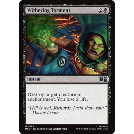 Withering Torment (Surge Foil) (MSC-162) - Commander: Marvel Super Heroes Foil