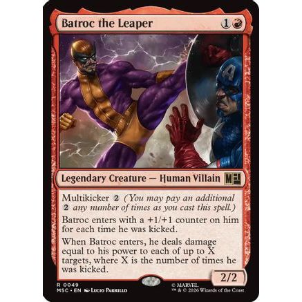 Batroc the Leaper (MSC-049) - Commander: Marvel Super Heroes