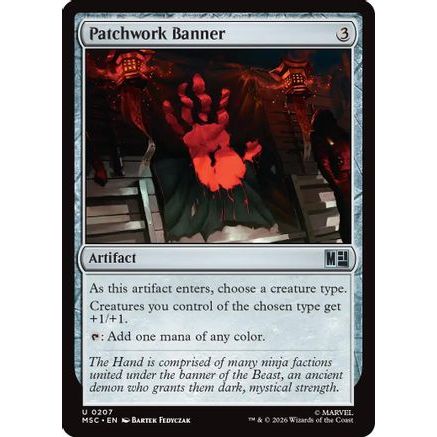 Patchwork Banner (Surge Foil) (MSC-207) - Commander: Marvel Super Heroes Foil