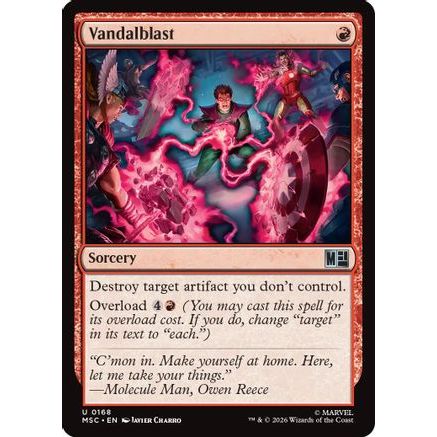 Vandalblast (Surge Foil) (MSC-168) - Commander: Marvel Super Heroes Foil
