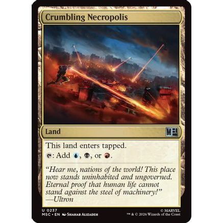 Crumbling Necropolis (Surge Foil) (MSC-237) - Commander: Marvel Super Heroes Foil