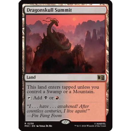 Dragonskull Summit (Surge Foil) (MSC-238) - Commander: Marvel Super Heroes Foil