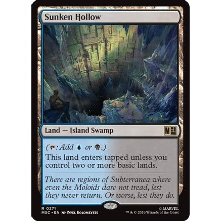 Sunken Hollow (Surge Foil) (MSC-271) - Commander: Marvel Super Heroes Foil