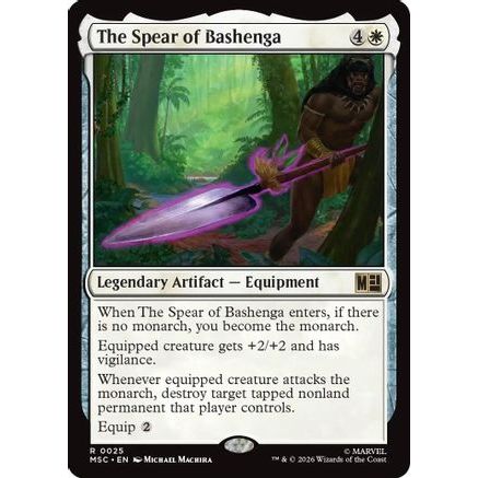 The Spear of Bashenga (MSC-025) - Commander: Marvel Super Heroes