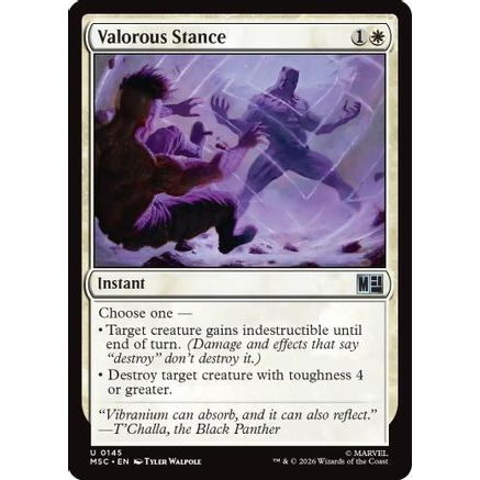 Valorous Stance (MSC-145) - Commander: Marvel Super Heroes