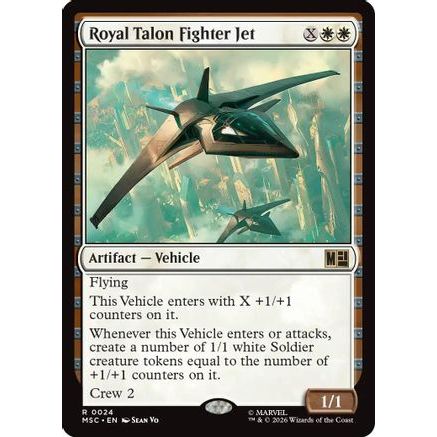 Royal Talon Fighter Jet (Surge Foil) (MSC-024) - Commander: Marvel Super Heroes Foil