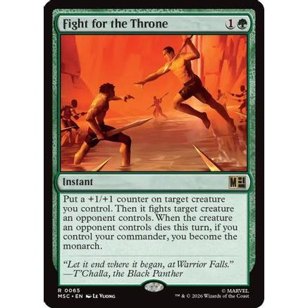 Fight for the Throne (Surge Foil) (MSC-065) - Commander: Marvel Super Heroes Foil