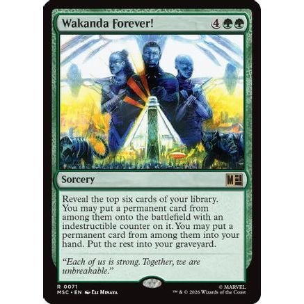 Wakanda Forever! (Surge Foil) (MSC-071) - Commander: Marvel Super Heroes Foil