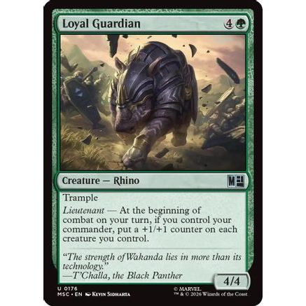 Loyal Guardian (Surge Foil) (MSC-176) - Commander: Marvel Super Heroes Foil