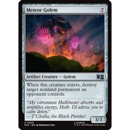 Meteor Golem (Surge Foil) (MSC-205) - Commander: Marvel Super Heroes Foil