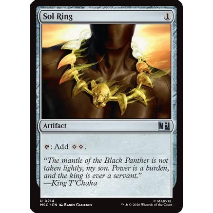 Sol Ring (0214) (Surge Foil) (MSC-214) - Commander: Marvel Super Heroes Foil