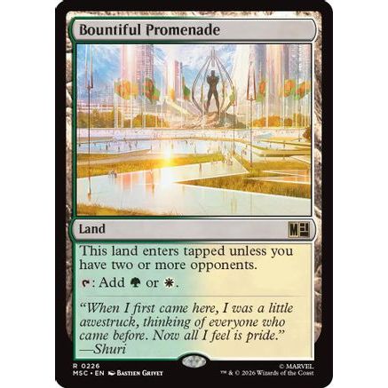 Bountiful Promenade (Surge Foil) (MSC-226) - Commander: Marvel Super Heroes Foil