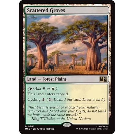Scattered Groves (Surge Foil) (MSC-262) - Commander: Marvel Super Heroes Foil