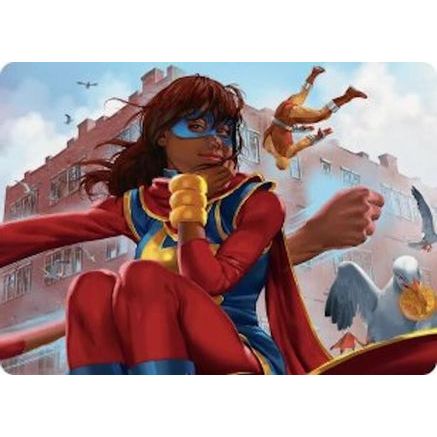 Ms. Marvel, Kamala Khan Art Card (AAMSH-005) - Art Series: Marvel Super Heroes