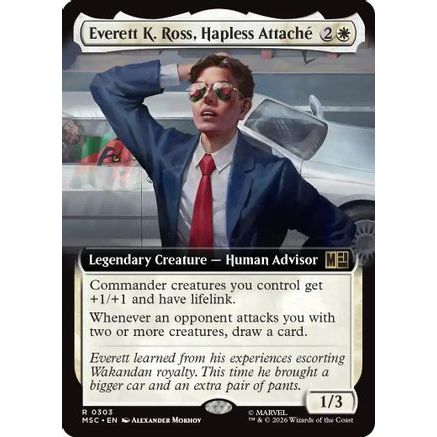 Everett K. Ross, Hapless Attache (Extended Art) (MSC-303) - Commander: Marvel Super Heroes