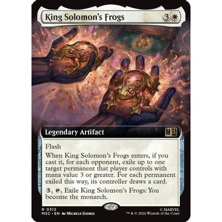 King Solomon's Frogs (Extended Art) (MSC-312) - Commander: Marvel Super Heroes Foil