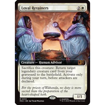 Loyal Retainers (Extended Art) (MSC-313) - Commander: Marvel Super Heroes Foil
