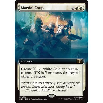 Martial Coup (Extended Art) (MSC-314) - Commander: Marvel Super Heroes Foil
