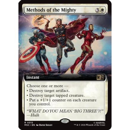 Methods of the Mighty (Extended Art) (MSC-315) - Commander: Marvel Super Heroes
