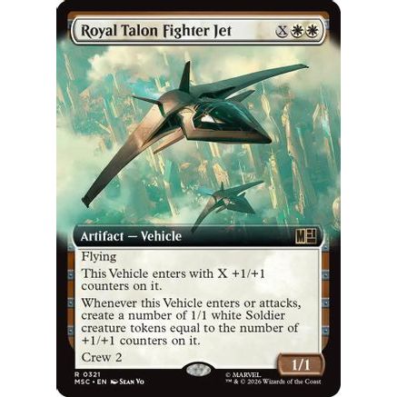 Royal Talon Fighter Jet (Extended Art) (MSC-321) - Commander: Marvel Super Heroes Foil