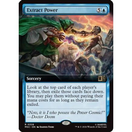 Extract Power (Extended Art) (MSC-328) - Commander: Marvel Super Heroes