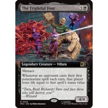 The Frightful Four (Extended Art) (MSC-349) - Commander: Marvel Super Heroes